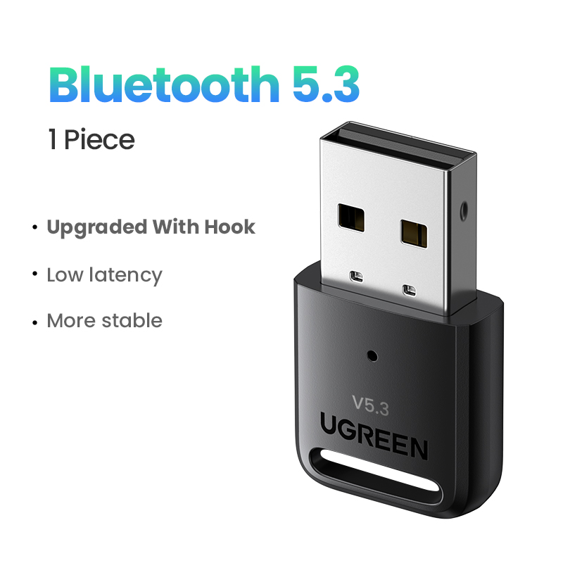 UGREEN USB Bluetooth 5.3 5.0 Dongle Adapter for PC Speaker Wireless Mouse Music Audio Receiver Transmitter aptx Bluetooth 5.0. 