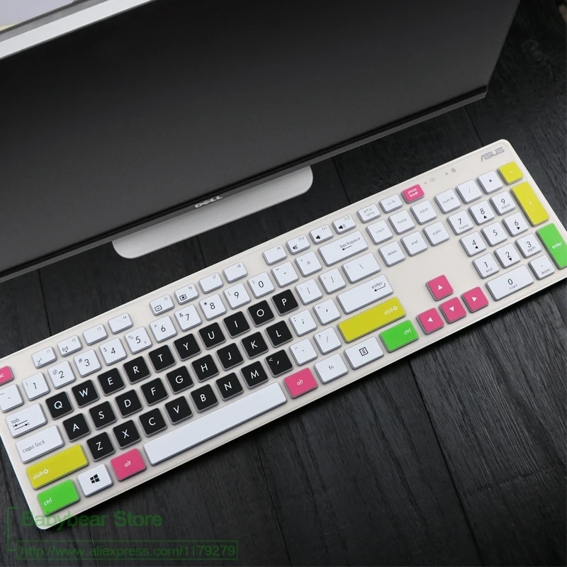 Silicone Keyboard Cover Skin Protector for ASUS Vivo AiO V272UA V221ID V241IC All-in-One Desktop. 