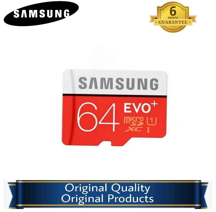 Samsung 64GB Evo Plus Micro SDXC UHS-I Memory Card Class 10. 