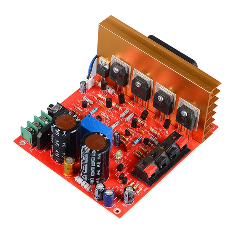 Power Amplifier Audio Board 180W+180W 2.0 Channel FET Speaker Amplifier Sound Preamplifier Dual AC18V-26V with Fan. 