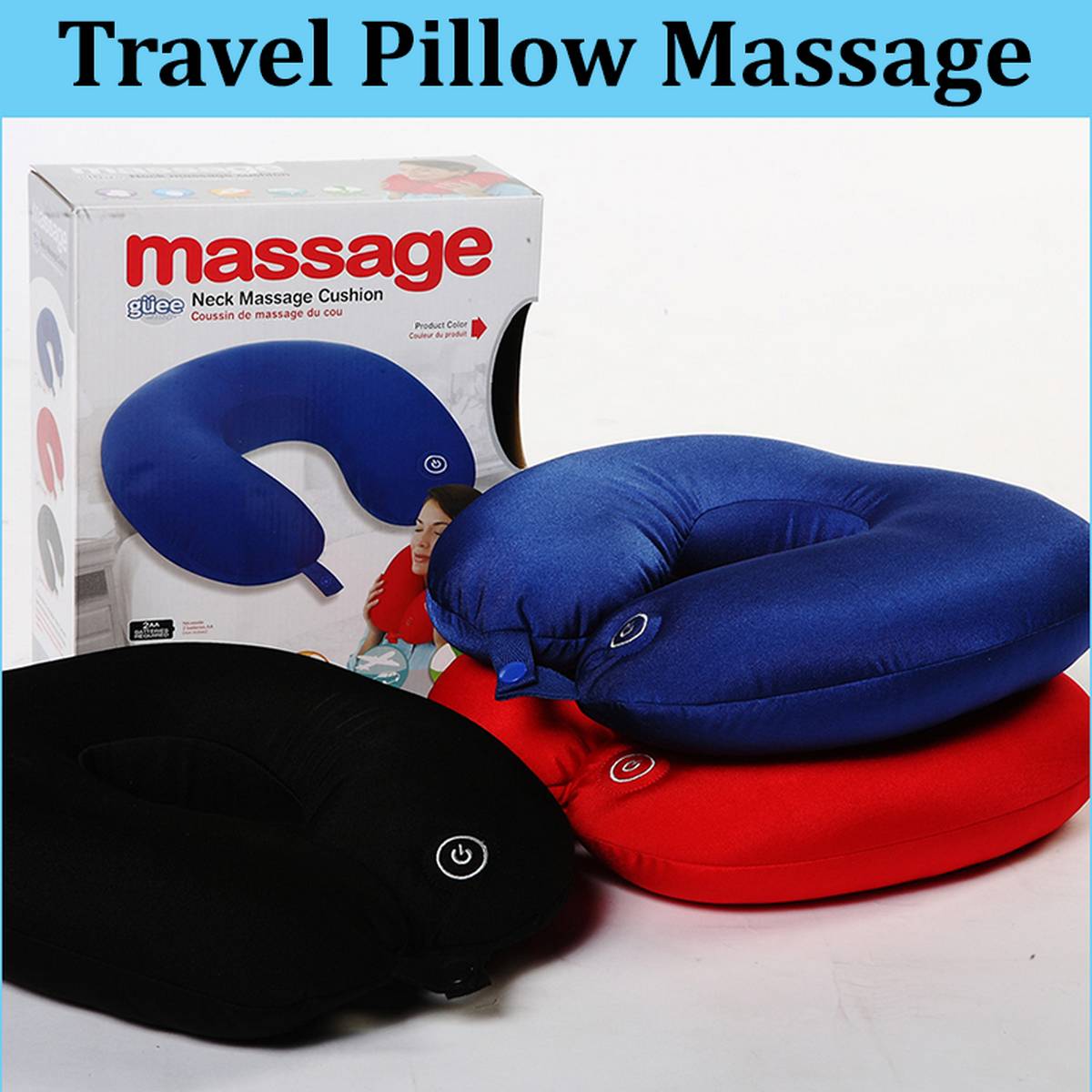 Vibrating travel best sale neck pillow