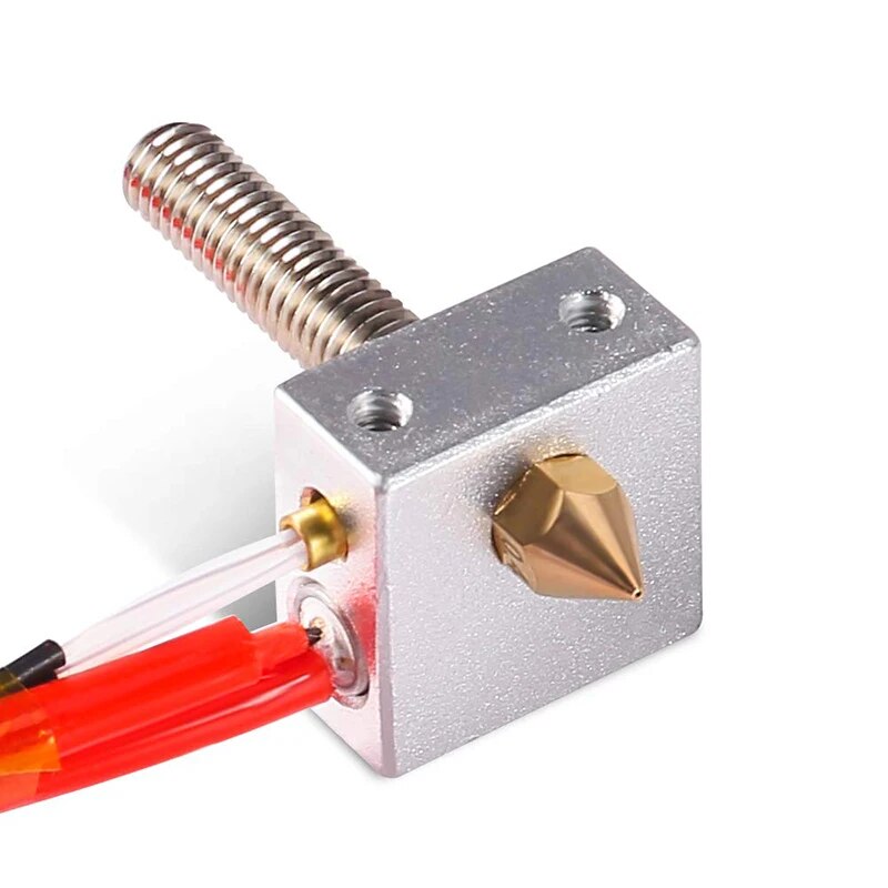 DIY Hotend Kit Nozzle MK8 Extruder Throat Heater 1.75mm/0.4mm Extruder Heater Block For Raprep i3 Anet A2 A8 3D Printer Parts. 