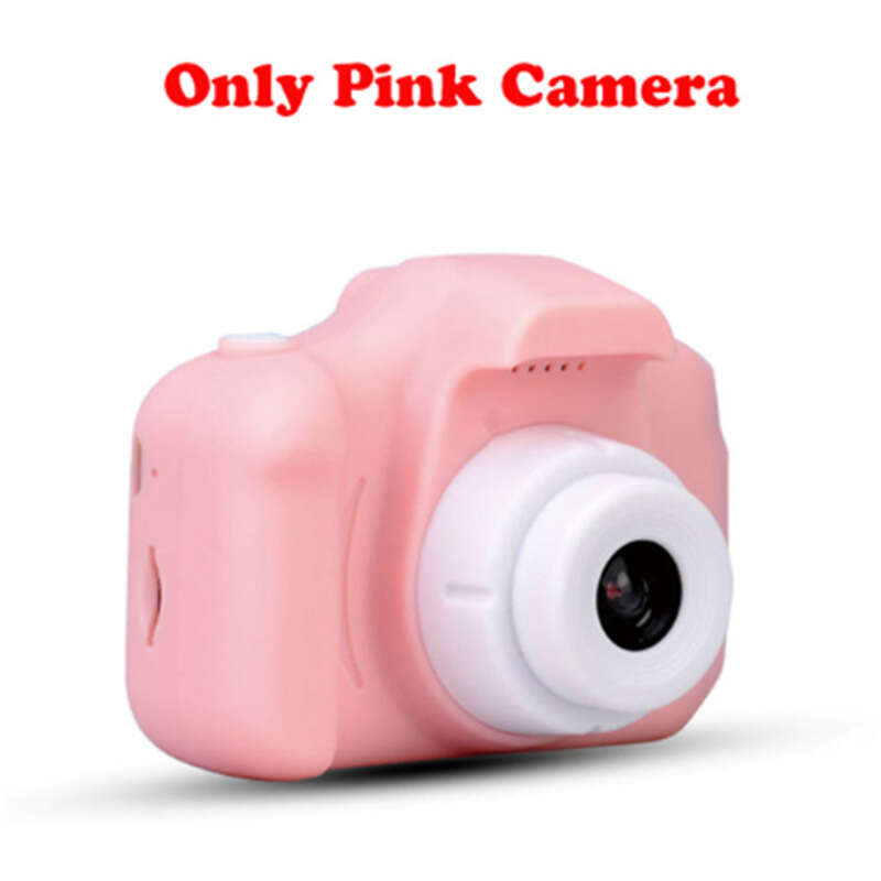 Children's SLR mini camera toy can take photos Pink cute girl gift x2. 