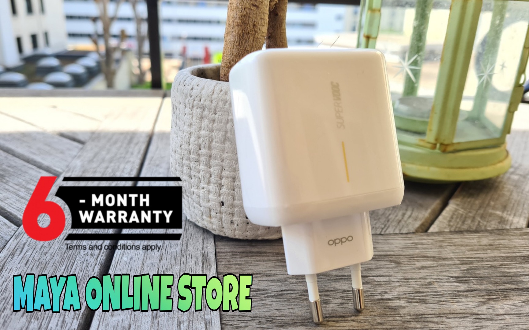 Oppo Super Vooc Flash Charger With Type C Data Cable With 6 Months Warranty - Fast Charger. 