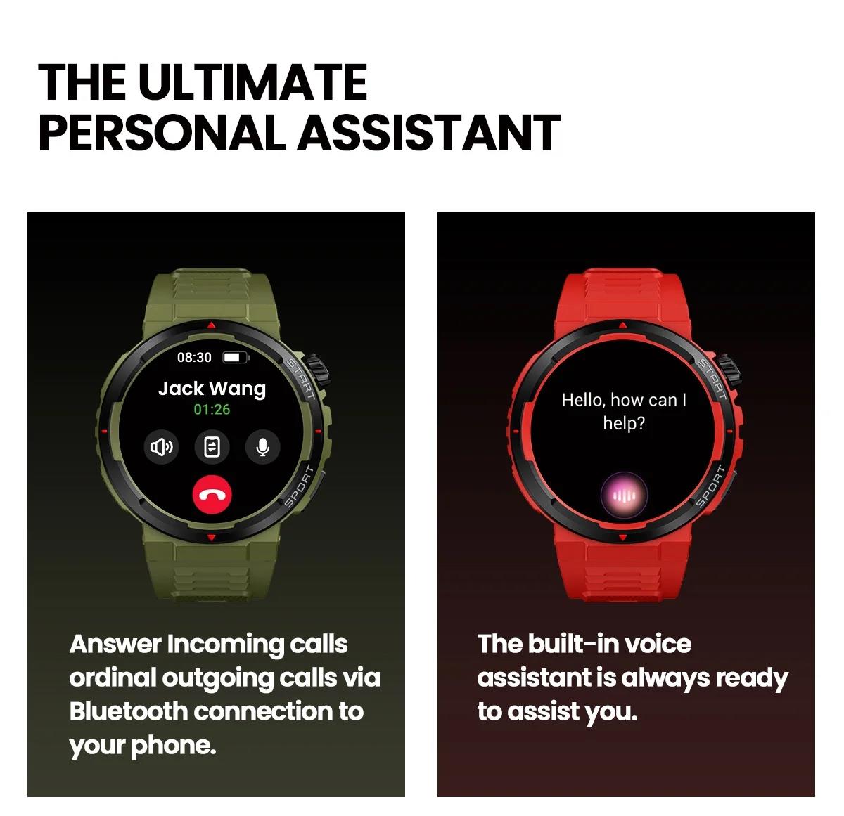 Zeblaze Ares 3 Plus 1.43'' HD AMOLED Display Voice Calling Smartwatch New 3D Interactive Health Fitness Tracking Smart Watch. 