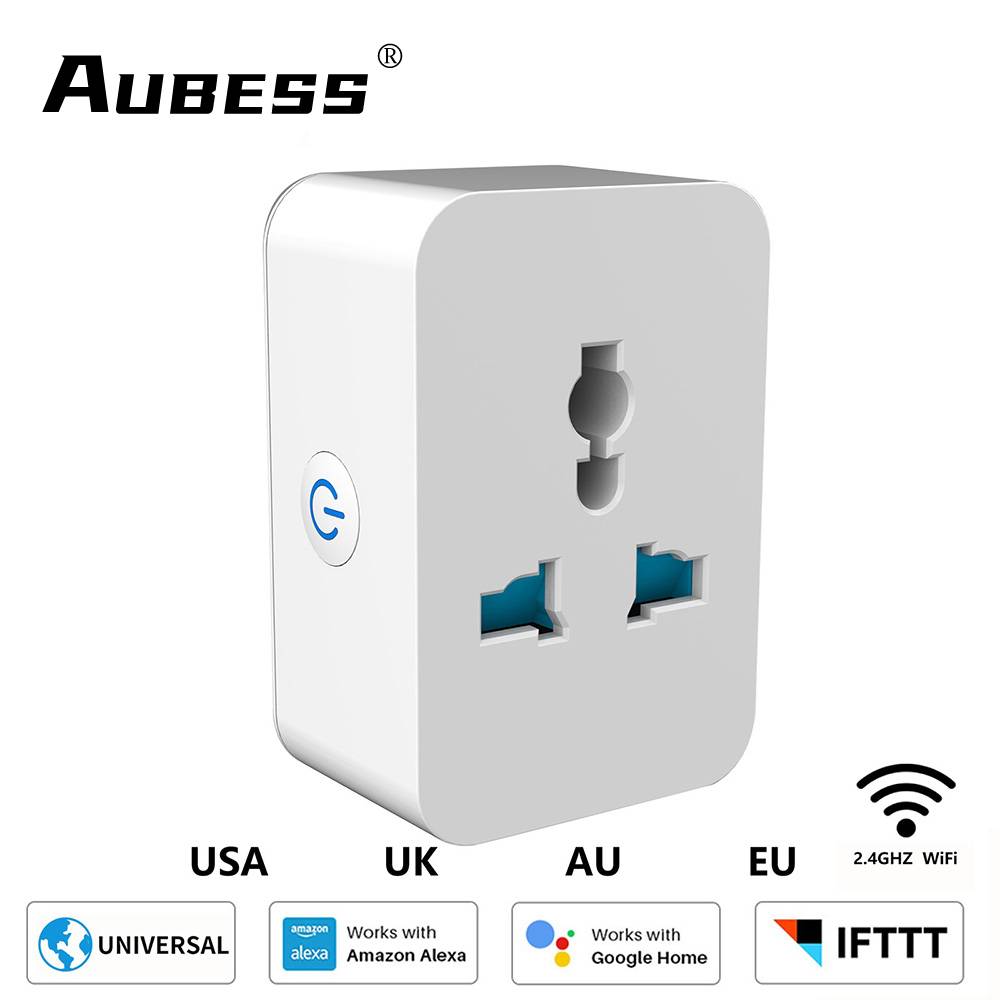 Nax 10A/15A Wifi + Bluetooth Universal Smart Home Socket Plug Basic Wireless Wifi App Remote Control Timer Switch Powercube Us Eu Uk Adapter
