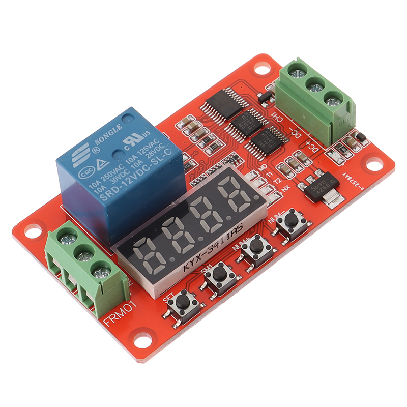 (New)FRM01 DC 5/12/24V 1 Channel Multifunction Relay Module Loop Delay Timer witch. 