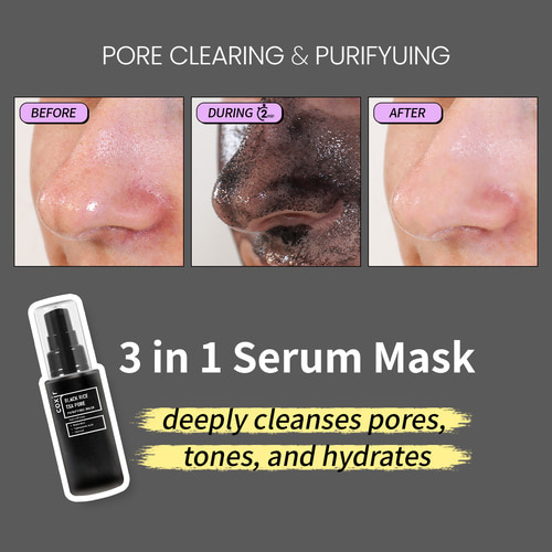 coxir BLACK RICE TXA PORE PURIFYING MASK 50ml | l Tranexamic Acid, 3-in-1 Detox Serum Mask l Pore, Cleansing, Toning l Hydrating Wash Off Mask for Blackhead, Korean Skin. 
