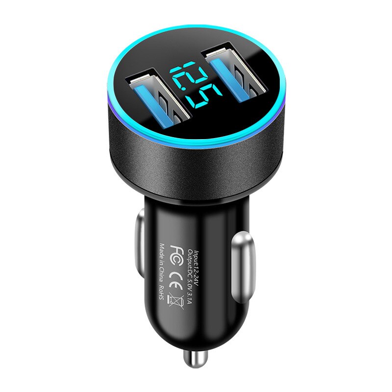 Dual USB Car Charger For Cigarette Lighter Huawei P50 P40 P30 Lite Pro Y7A Y8P Y6P Y5P Y7P Honor 30 20 10X 9X Lite Phone Adapter. 