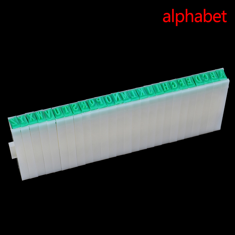 1 Set English Alphabet Letters Numbers Rubber Stamp Free Combination Diy Craft