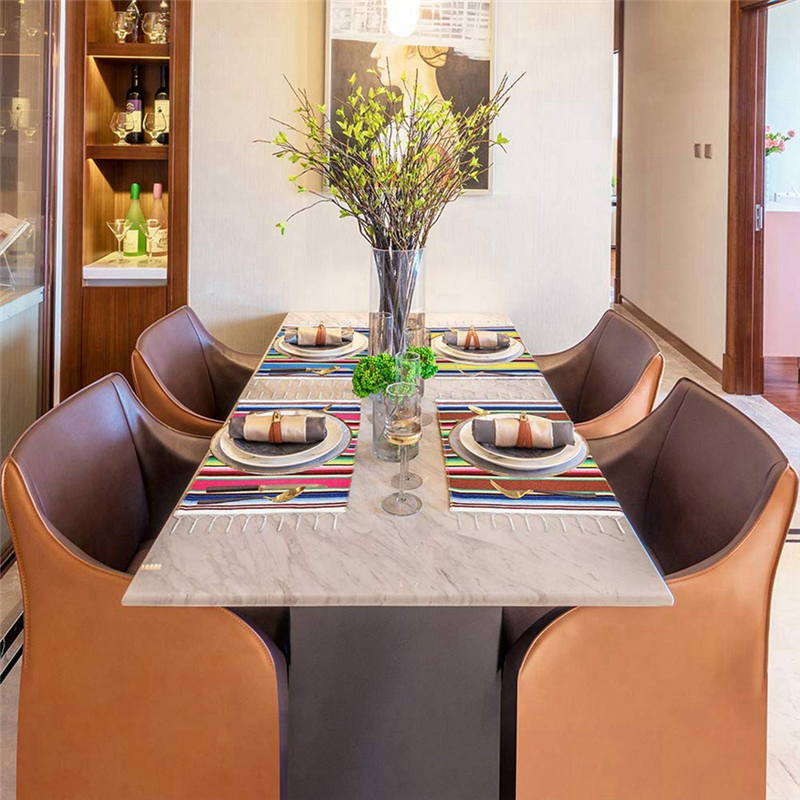 24x Mexican Table Place Mats, Fringe Blanket Table Runner 12 x 16 Inch (Random Color Placemats). 
