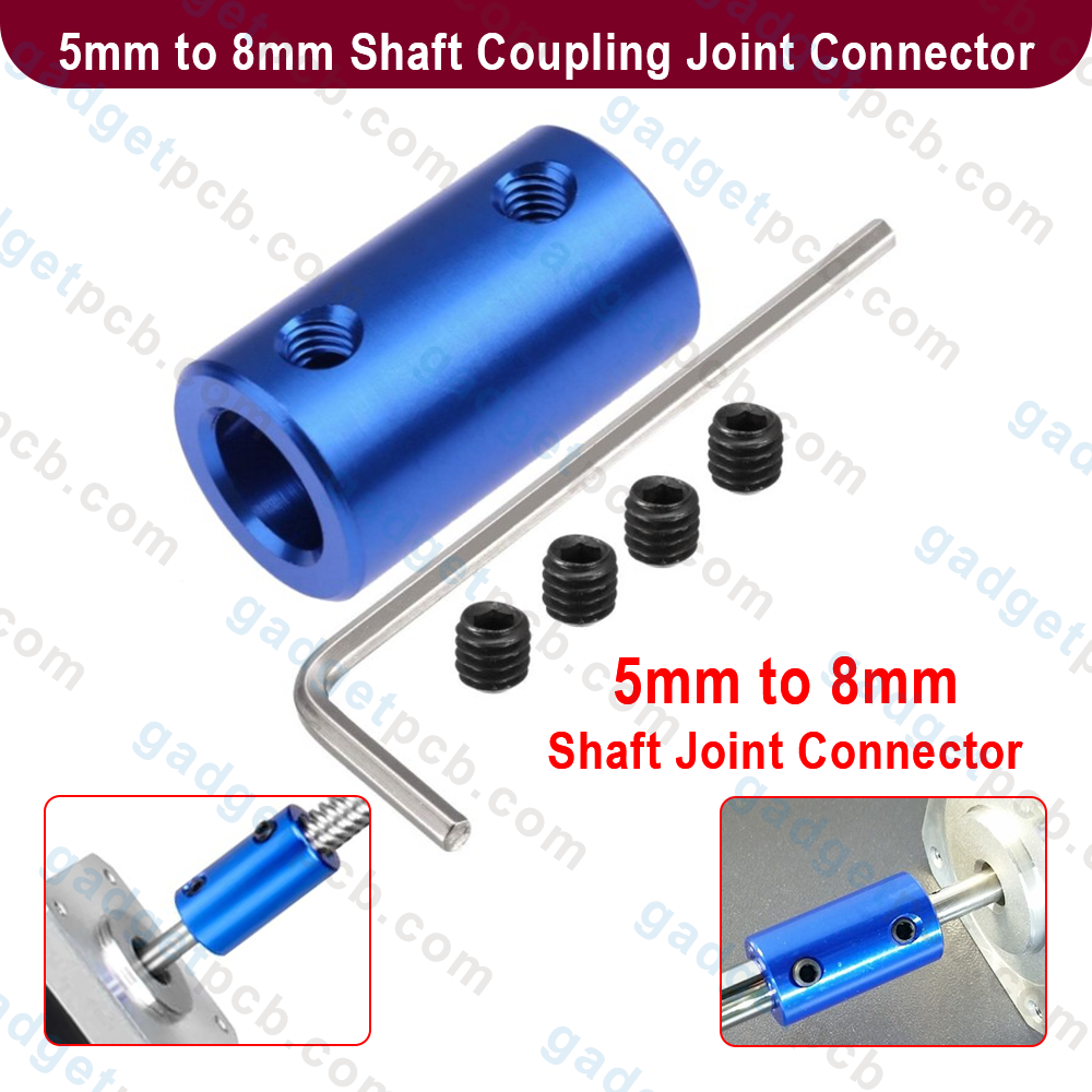 Aluminum 5mm to 8mm Shaft Coupling Joint Connector 5x8mm Clamp Universal Joint Stepper Motor Coupler For CNC 3D Printer