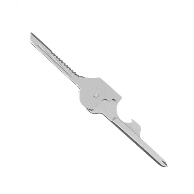 6 in 1 Useful Multifunction Knife Practical Swiss Tech Utili Key Outdoor Screwdriver Bottle Opener Keychain Camping Hiking Tools. 