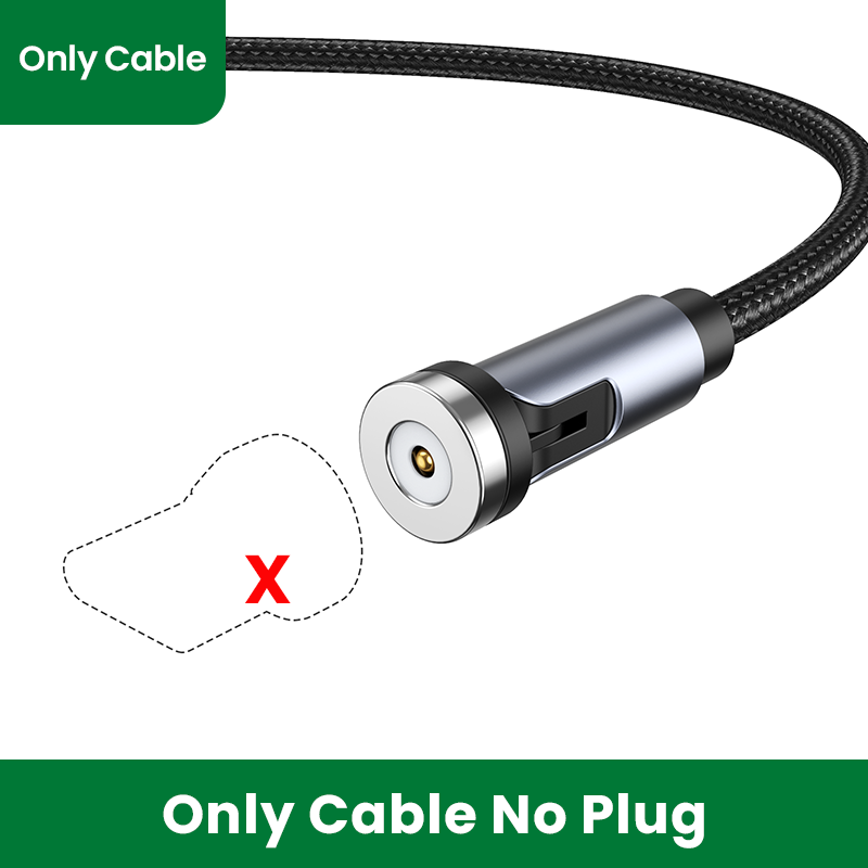 UGREEN USB Magnetic Charging Cable 360 Degree Rotating Right Angled Fast Charging Micro USB Type C Phone Charger Data Cable for Android Phone Samsung Xiaomi Huawei Google. 