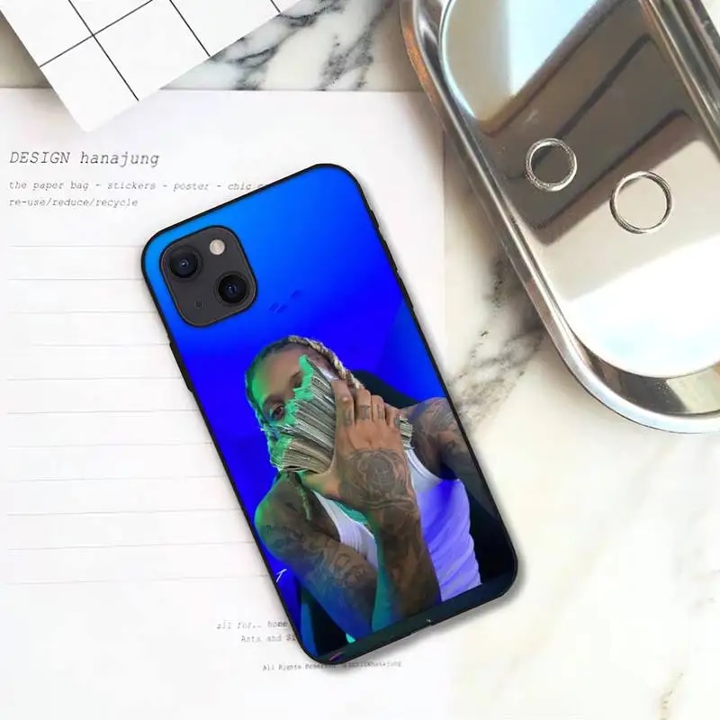Rapper lil durk Phone Case For iPhone 11 12 Mini 13 14 Pro XS Max X 8 7 6s Plus 5 SE XR Shell. 