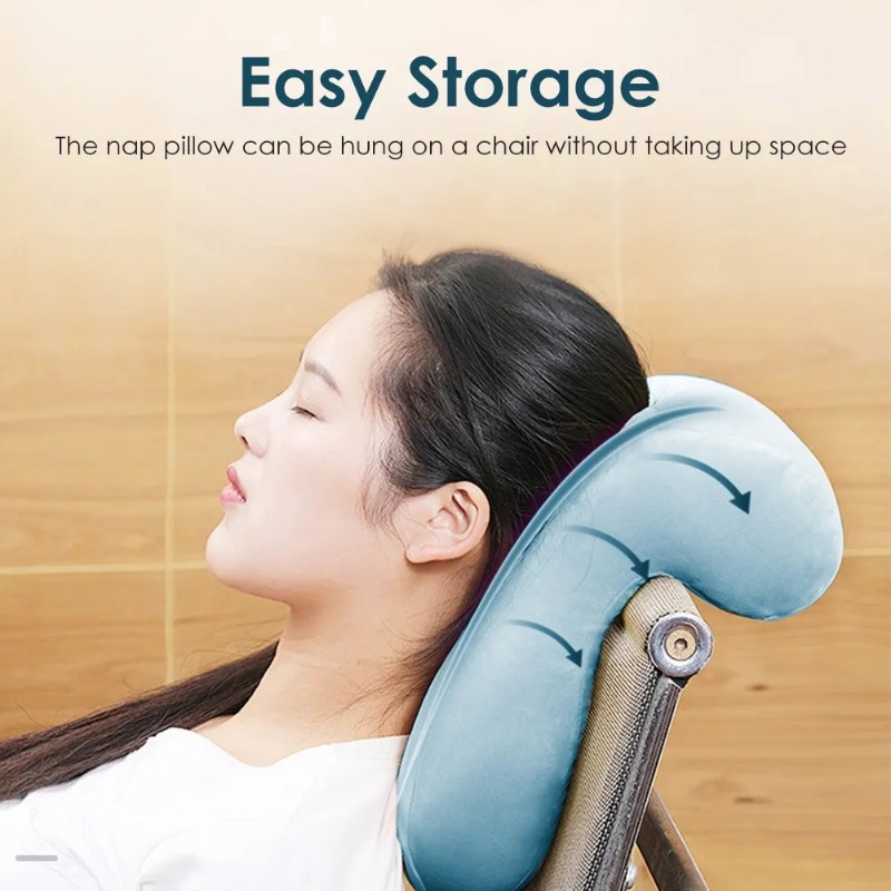 Slow Rebound Pressure Pillow Nap Sleeping Pillow Cushion Memory Foam Arched Arm Pillow, Prevent Hand Numb Anti Pressure. 