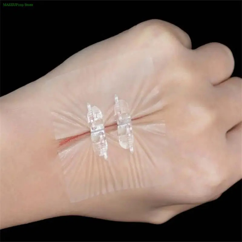 1 Box Zipper Band-aid Painless Wound Closure Device Without Needles Suture-free Wound Dressing Patch Zip Suture Reducer Band Aid. 