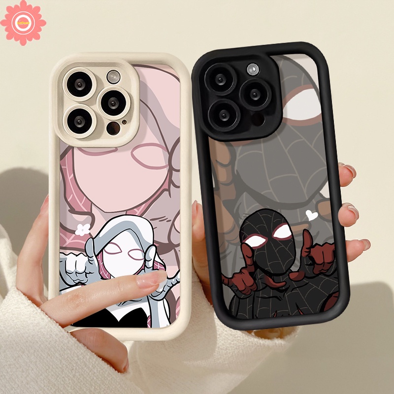 Trendy Brand Spider-Man Case For Realme C53 C67 5i 8i 9i 7i 11 6i 5s C51 C15 C25 C35 C17 C12 C11 C21 C30 C55 C20 C33 C25Y C20A C21Y C31 Narzo 50 N53 20 Cute Angel Eye Soft Case