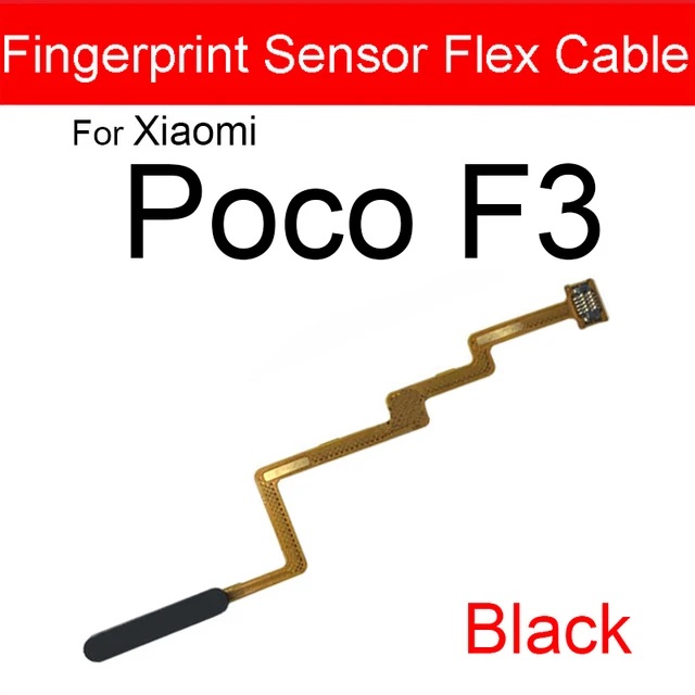 Original New For Xiaomi Poco F3 Fingerprint Sensor Home Return Key Menu Button Flex Cable. 