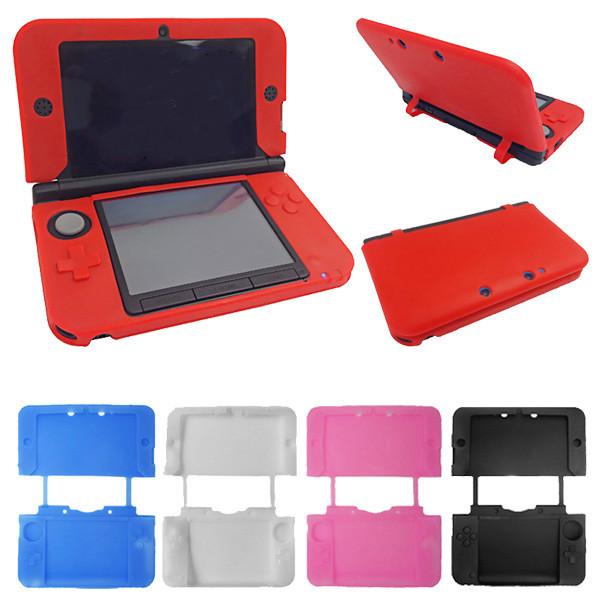 Soft Silicone Gel Skin Case Cover Protector for Nintendo 3DS XL LL N3DS XL LL Blue - blue. 