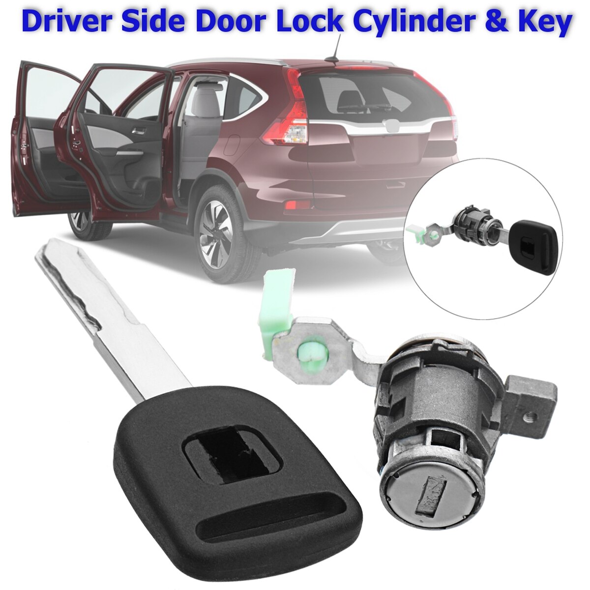 【Alizeker Mall】#72185S9A013 Car Left Driver Lock Cylinder Key Aftermarket For Honda/CR-V Element 2002 2004 2005 2006 2007 2008