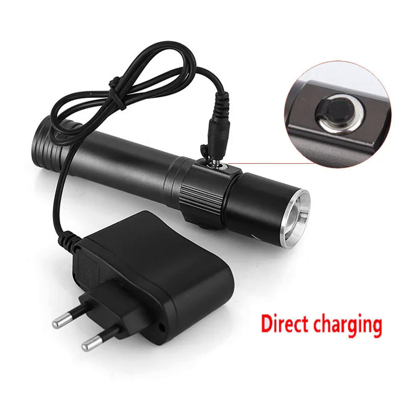Mini Tactical Flashlight Rejected 7W CREE 1000LM Waterproof Lanterna LED 3 Modes Zoomable Torch 18650 battery Torch Lamp. 