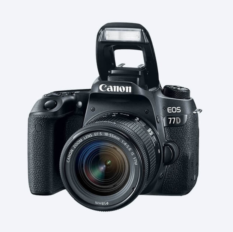 Canon EOS 77D 24 MP DSLR Camera with 1855mm IS STM Lens