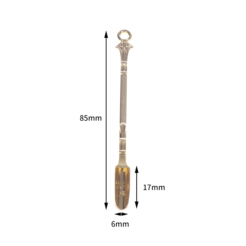 85MM Metal Spoon Use For Sniffer Snorter Snuff Powder Spoon Pendants Newly. 