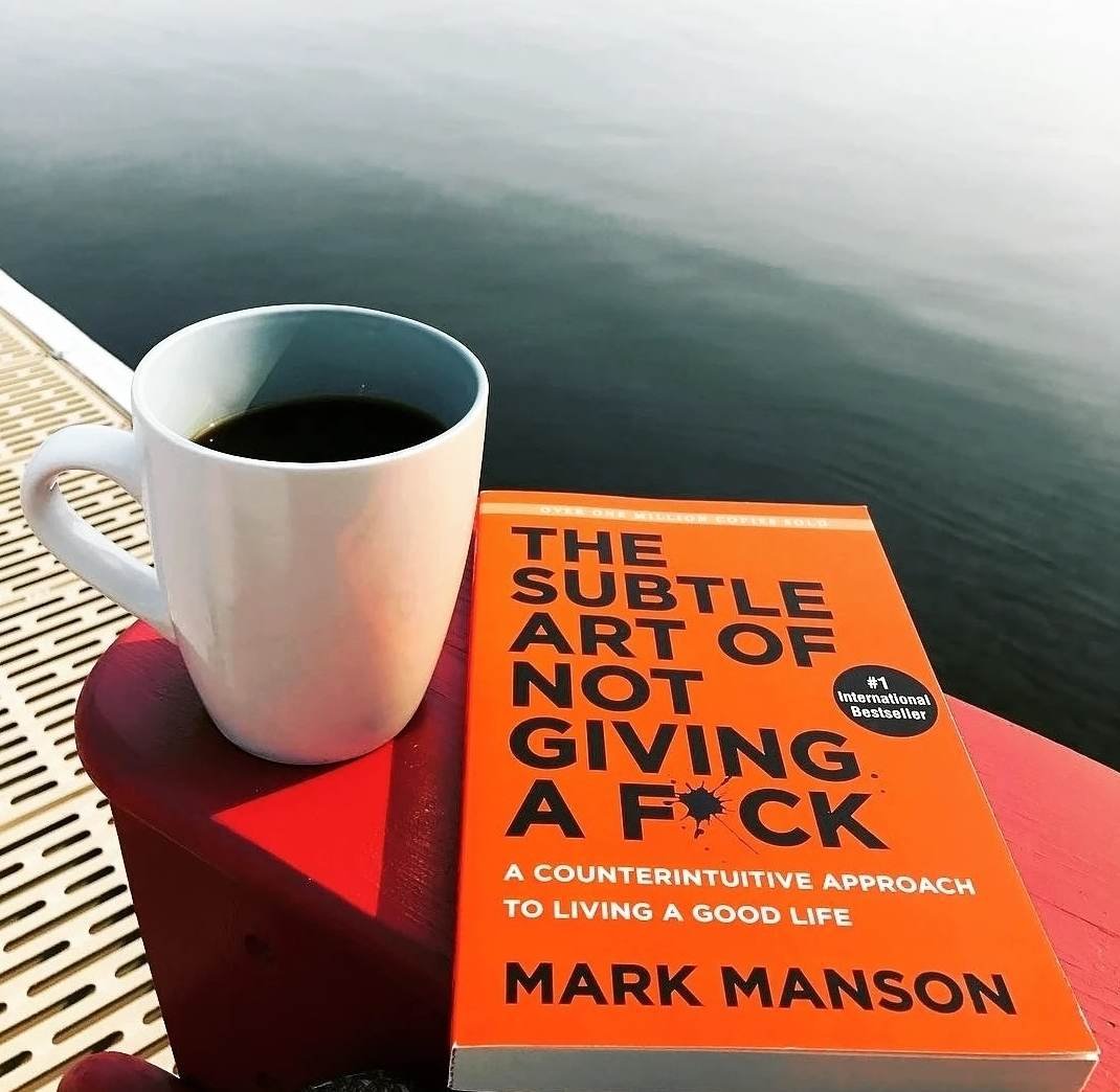 THE SUBTLE ART OF NOT GIVING A FCK by Mark Manson - Yellow - Paperback. 