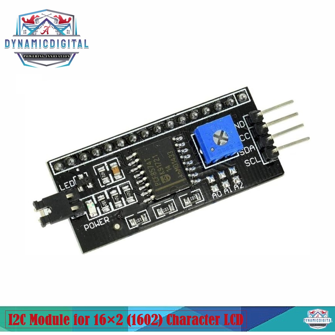 IIC/I2C Serial Interface Adapter Module For 16x2 (1602) Character Alphanumeric LCD Display