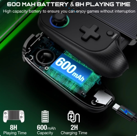 Saitake 7009F Game Controller Wireless Bluetooth Gamepad Extendable Joypad Joystick for Android/IOS Phone. 