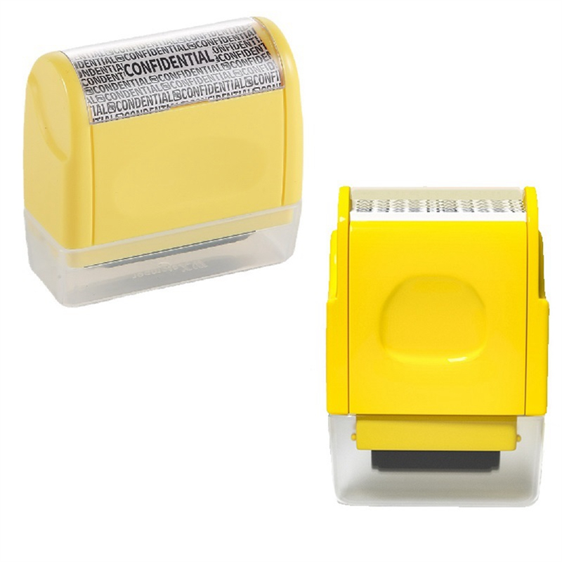 Identity Theft Protection Stamp Roller,for Personal Information Blackout, Privacy Confidential and Address Blocker, L. 