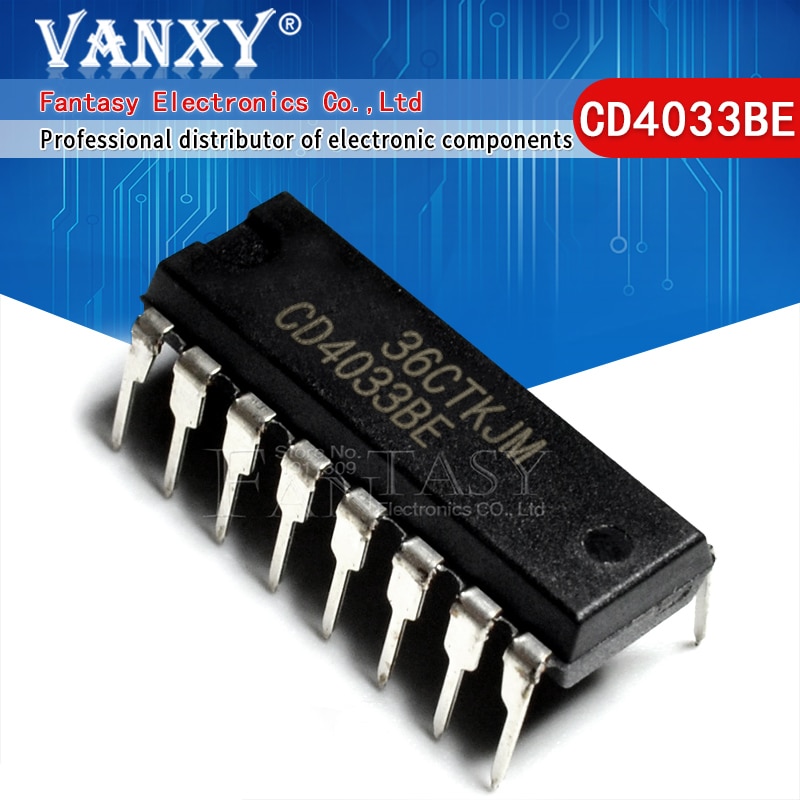 10 পিস cd4033be ডিপ-16 cd4033 ডিপ 4033be hef4033bp dip16 hcc4033be hc4033 4033. 