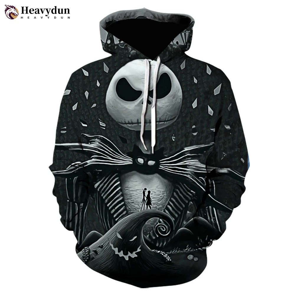 Halloween Hip Hop Hoodie Savage Gift Before Christmas Nightmare 3D Printed Men Casual Clothing America Mantle Gym Streetwear. 