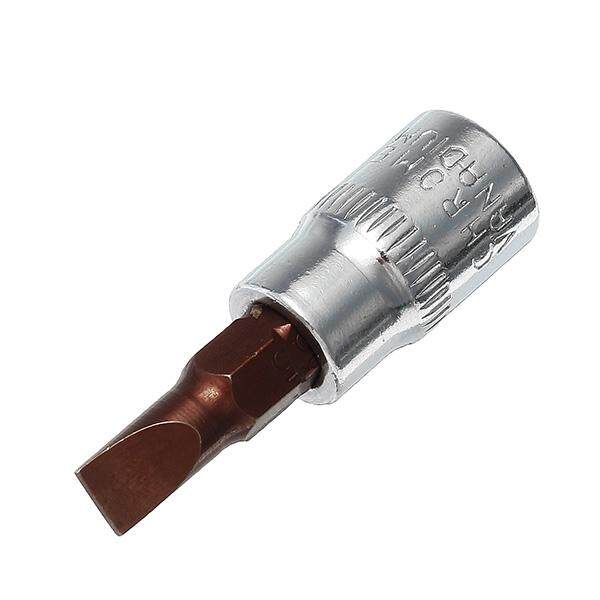 Drillpro 1/4 Inch Drive Sockets Set S2 Alloy Metric Screwdriver Bit Sockets H3,H4, H5, H6, H7, H8 - Three piece flat type fd4fd5.5fd7. 
