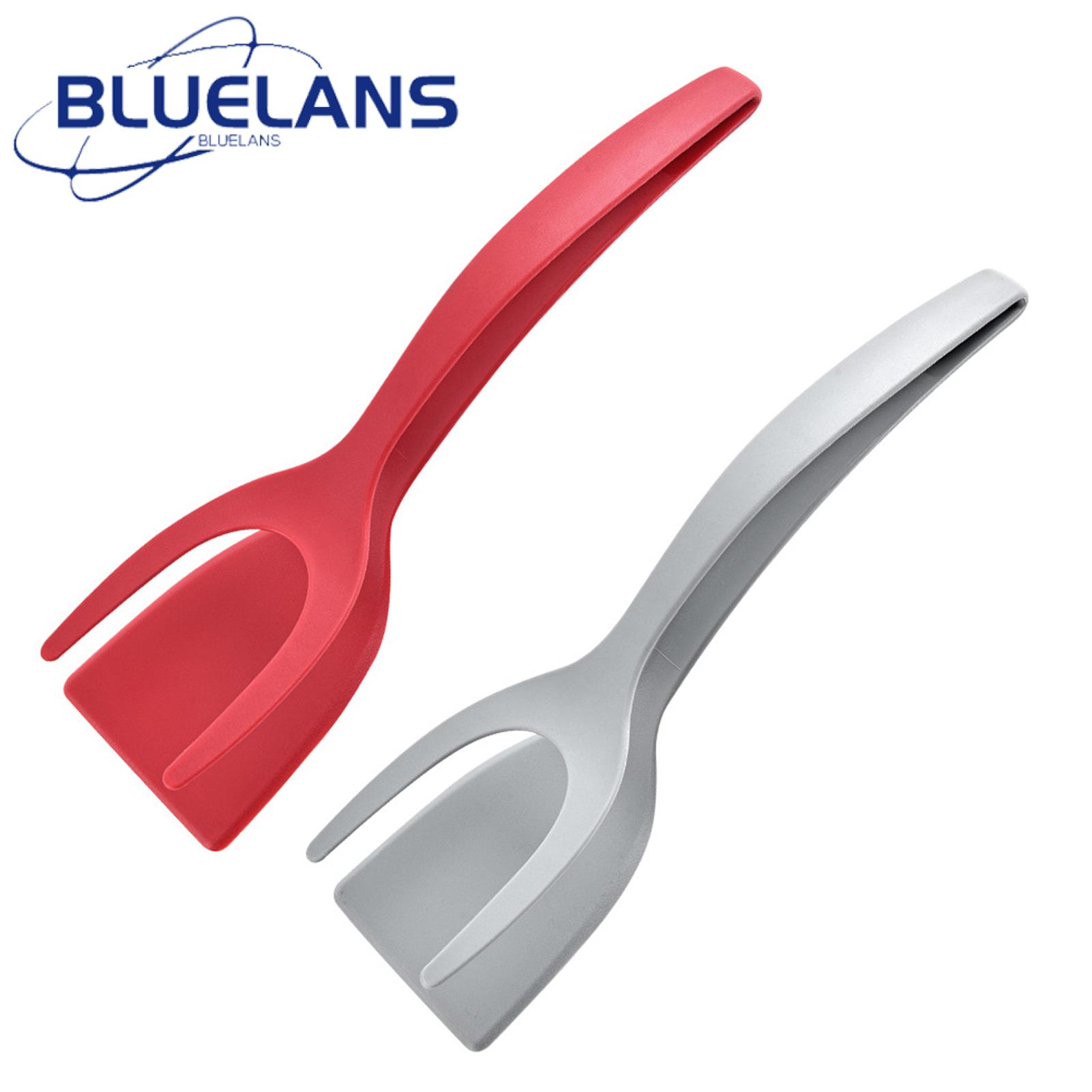 Two-in-one Spatula Tongs 2pcs Silicone Egg Flipper Spatula Tongs for Non-stick Cooking Kitchen Essential for Homes Scratch-resistant Spatula