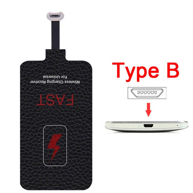 Qi Fast Wireless Charging Receiver for Samsung A70 Huawei Mate 20 P9 P10 P20 Pro 5v 1a Usb Type C Wireless Charger Reciever. 