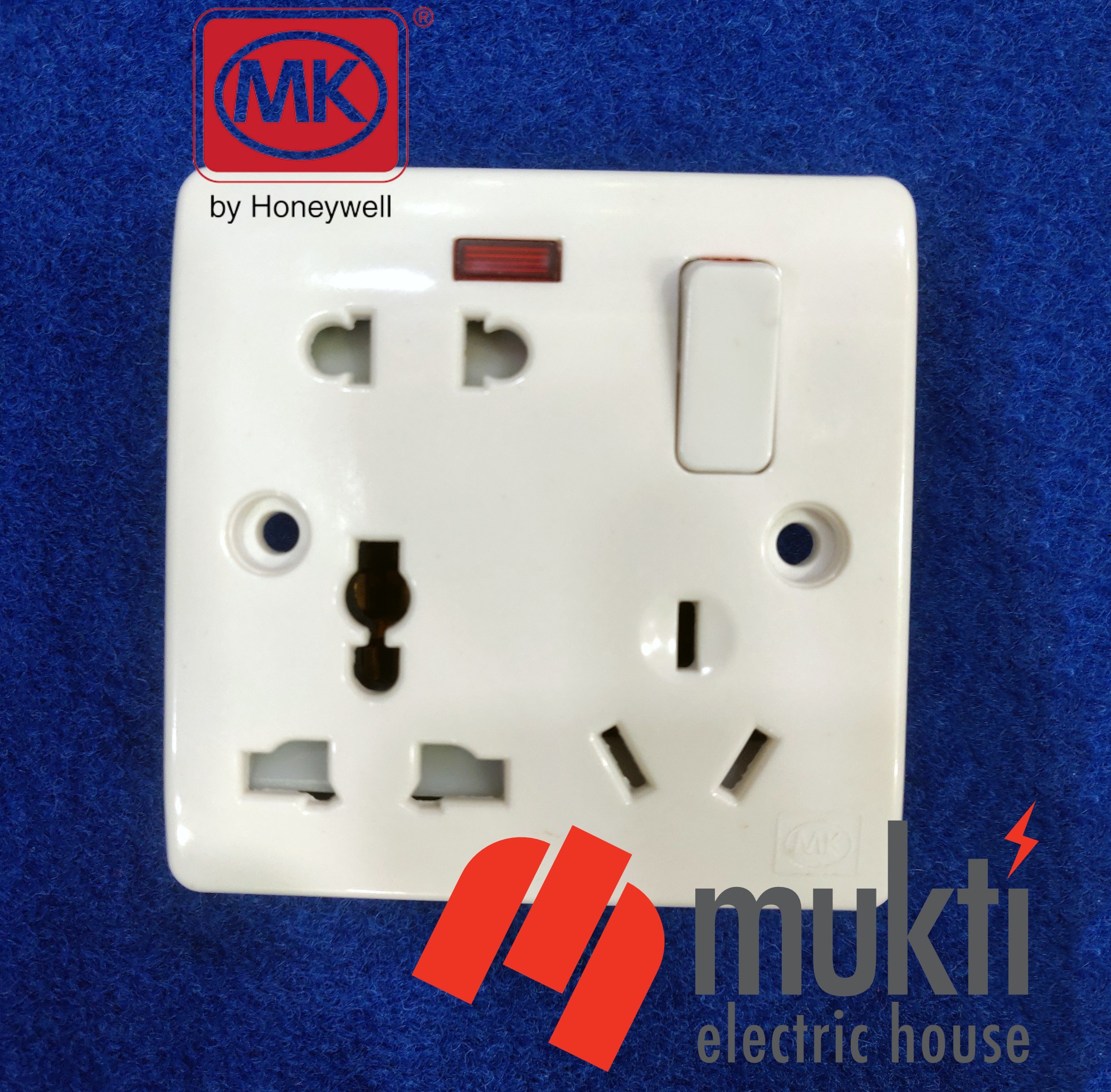 MK LOGIC SLIMLINE 16A 6 Pin Modular Multi Switch Socket 6Pin 8Pin. 
