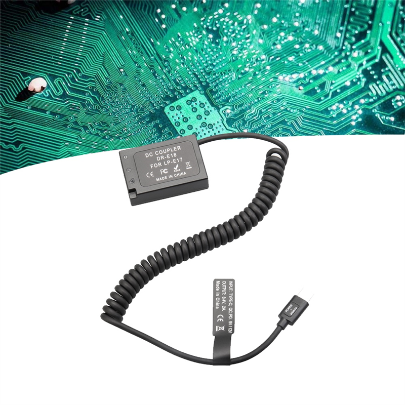 -E18 LP-E17 -E18 Dummy Coupler Battery Camera Adapter for 850D 800D 760D 750D 77D T6I T6S T7I X9I RP Parts. 