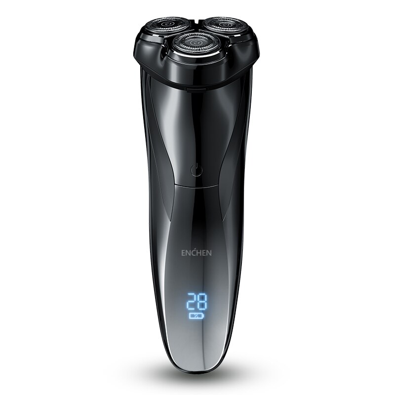 ENCHEN Electric Shaver 3D Blackstone 3 IPX7 Waterproof Razor Wet And Dry Dual Use Face Beard Battery Digital Display For Men. 