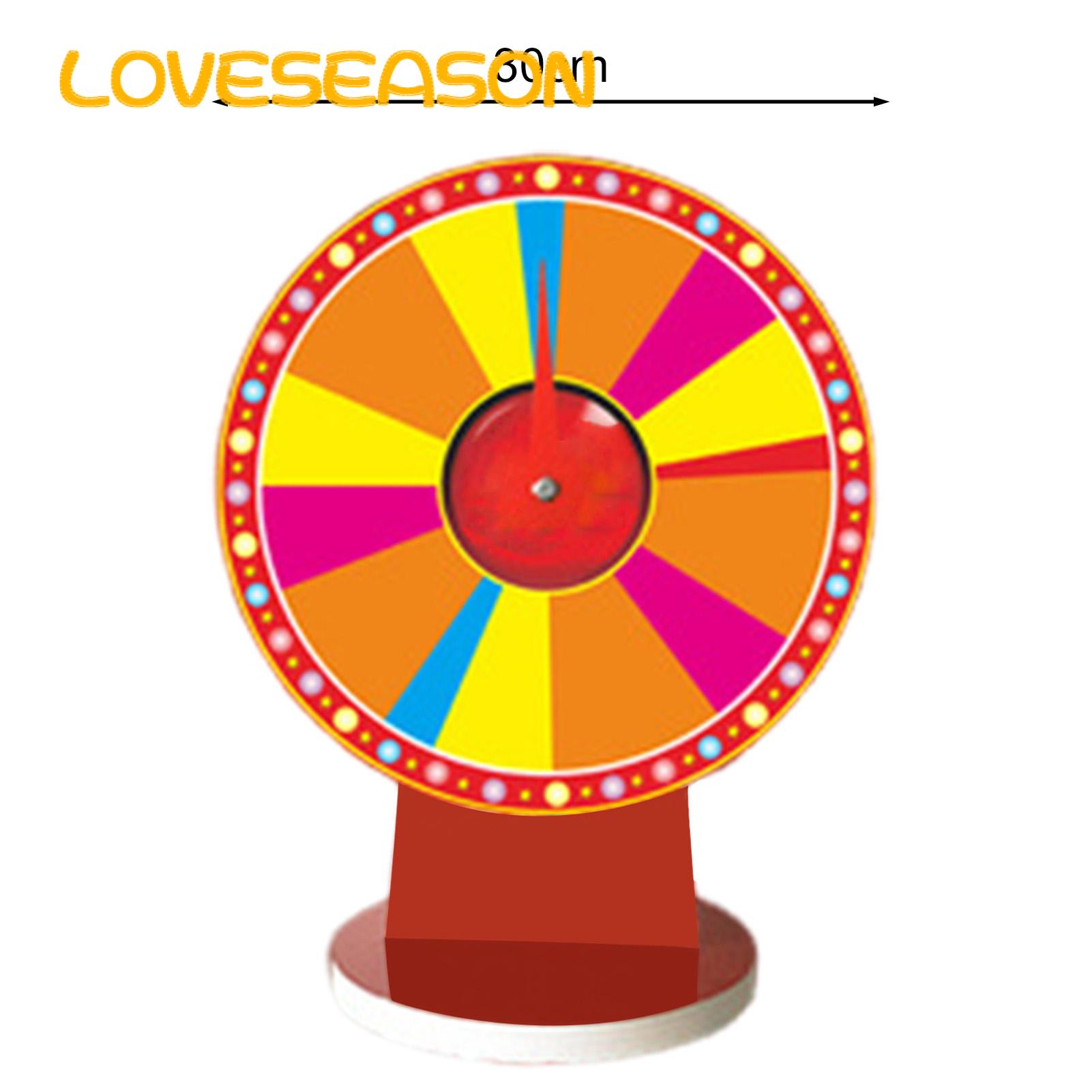 Desktop Prize Wheel Colorful Diy Spinning Prize Wheel Set for Carnival Party Lucky Roulette Spinner with Stable Stand for Fun Games Events Carnival Game Spinner. 
