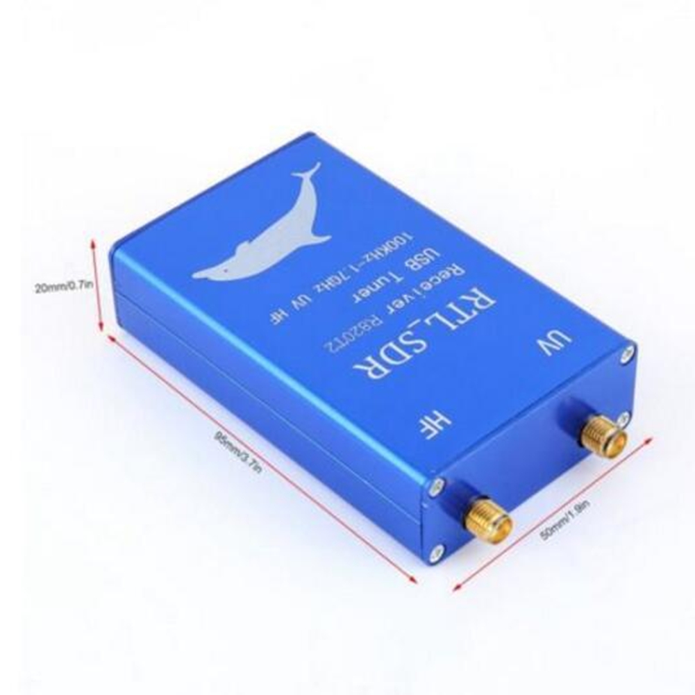 RTL2832U+R820T2 100KHz-1.7GHz UHF VHF HF RTL.SDR USB Tuner Receiver. 