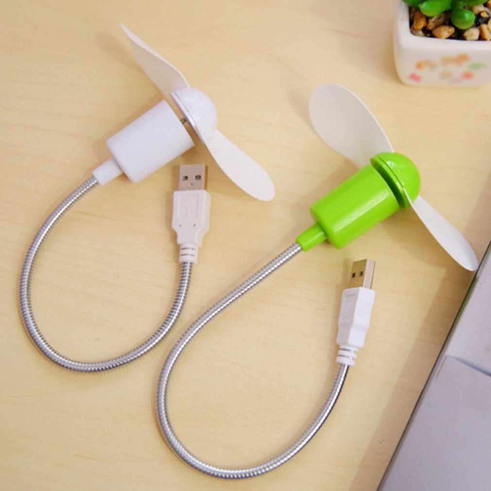 Mini Snake Fan Silent Soft Leaf Fan Computer Usb Fan Bendable Freely. 