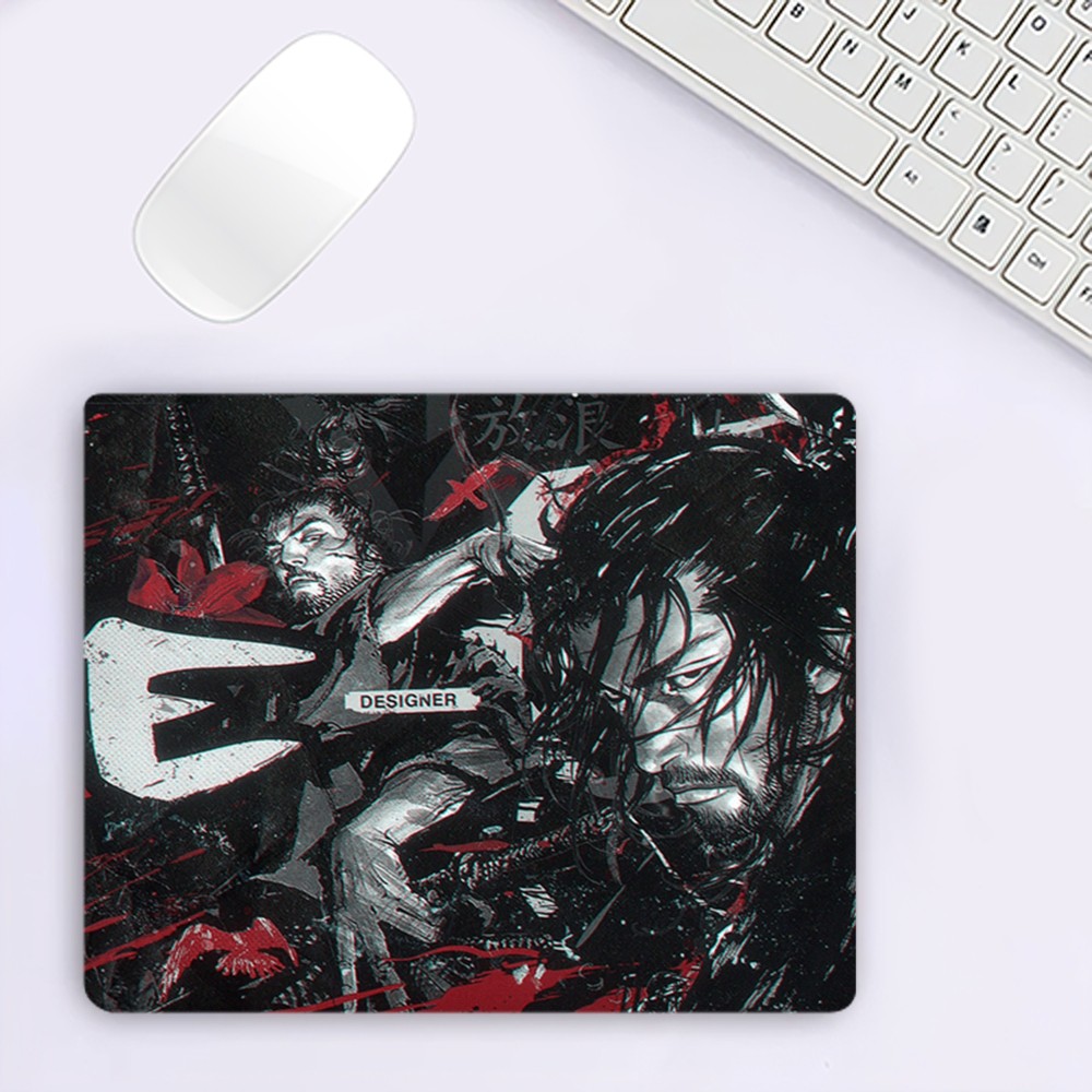 Comic Vagabond Miyamoto Musashi S Mousepad Office Large Mouse PC Small Computer Game Keyboard Rubber Anti-slip Mice Mat. 
