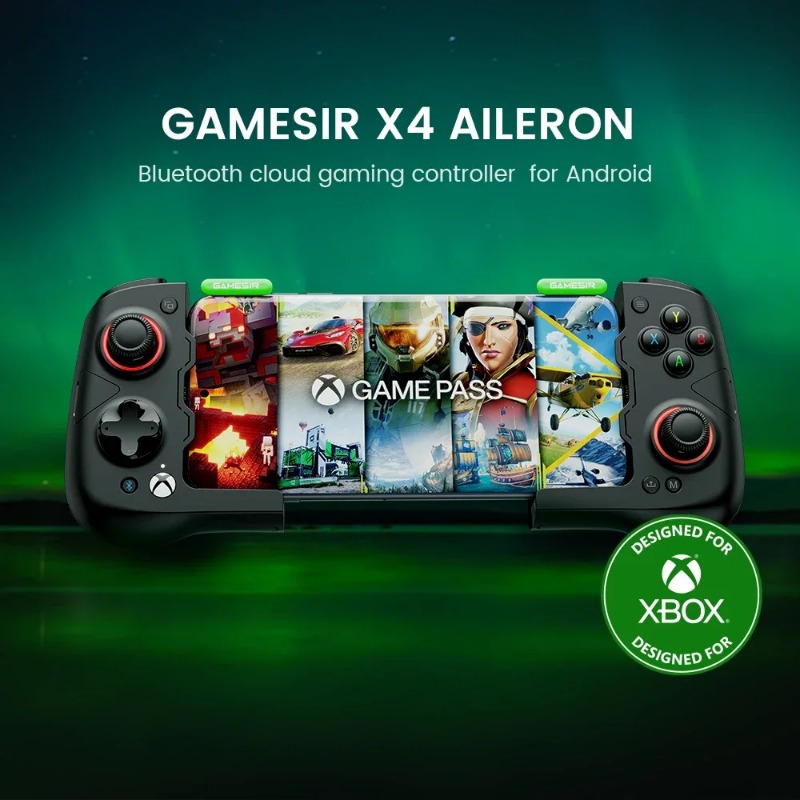 Gamesir X4 Aileron X4A XBOX Controller Portable Wireless Mobile Gaming Controller for Android PC Bluetooth Hall Effect Joysticks. 