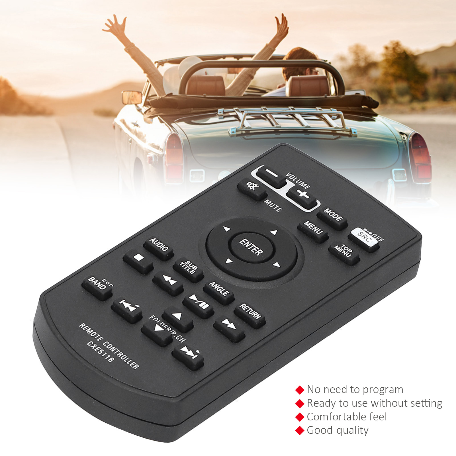 Remote Control for Pioneer Car, Remote Control 10 Meters Distance Replacement for Pioneer Car Audio Remote Control for Pioneer Car Audio for Nav Remote Control