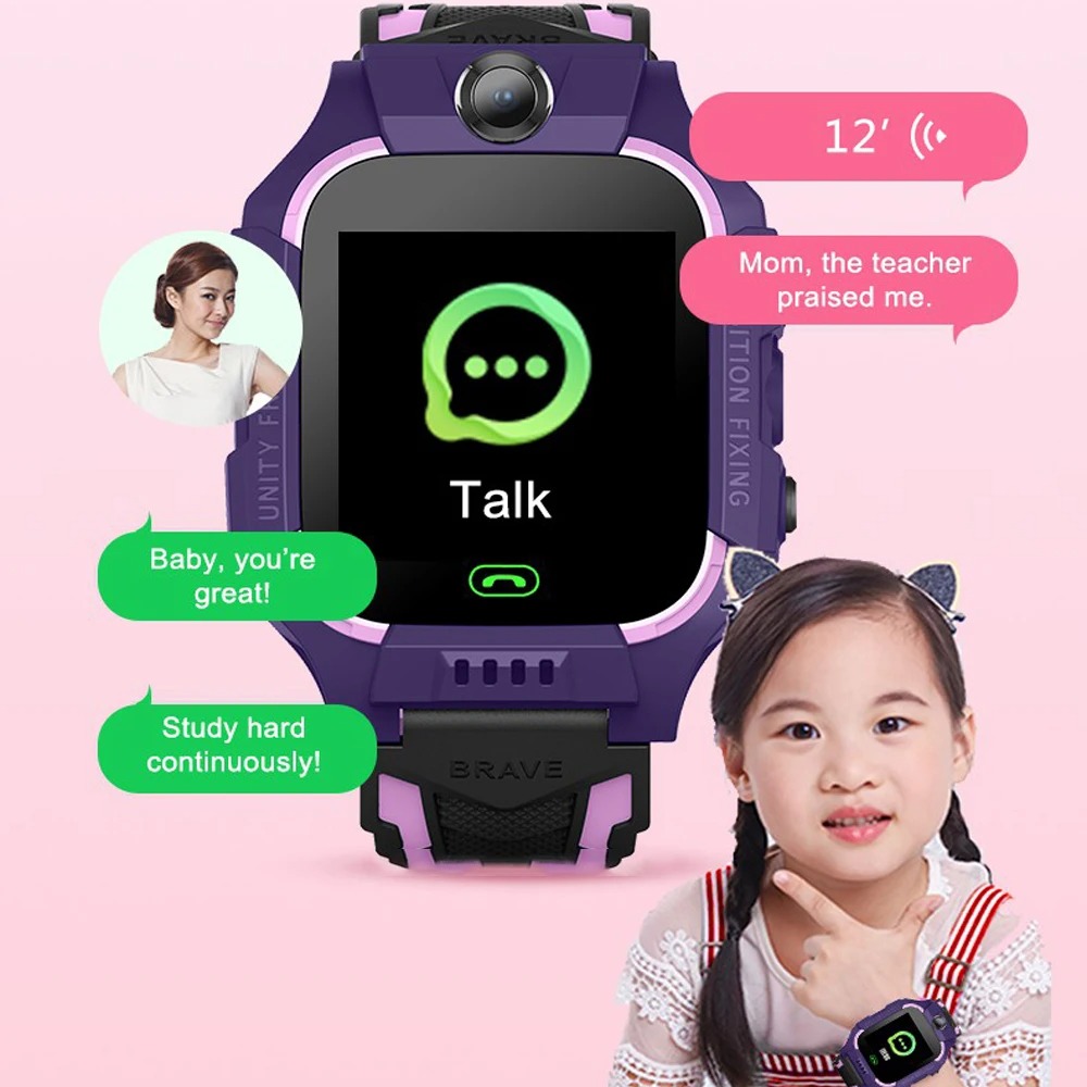 Kids Smart Watch Phone Math Game Flashlight LBS Location SIM Card 2G Call Camera SOS Back Monitor Children Smartwatch Clock Gift. 