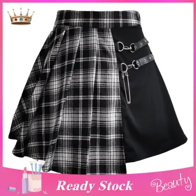 Pleated plaid 2024 mini skirt 3d