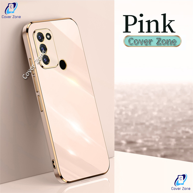 For Symphony Z55 Luxury 6D Plating Soft Casing Silicone Square Frame Phone Case For Symphony Z55 Back Cover. 