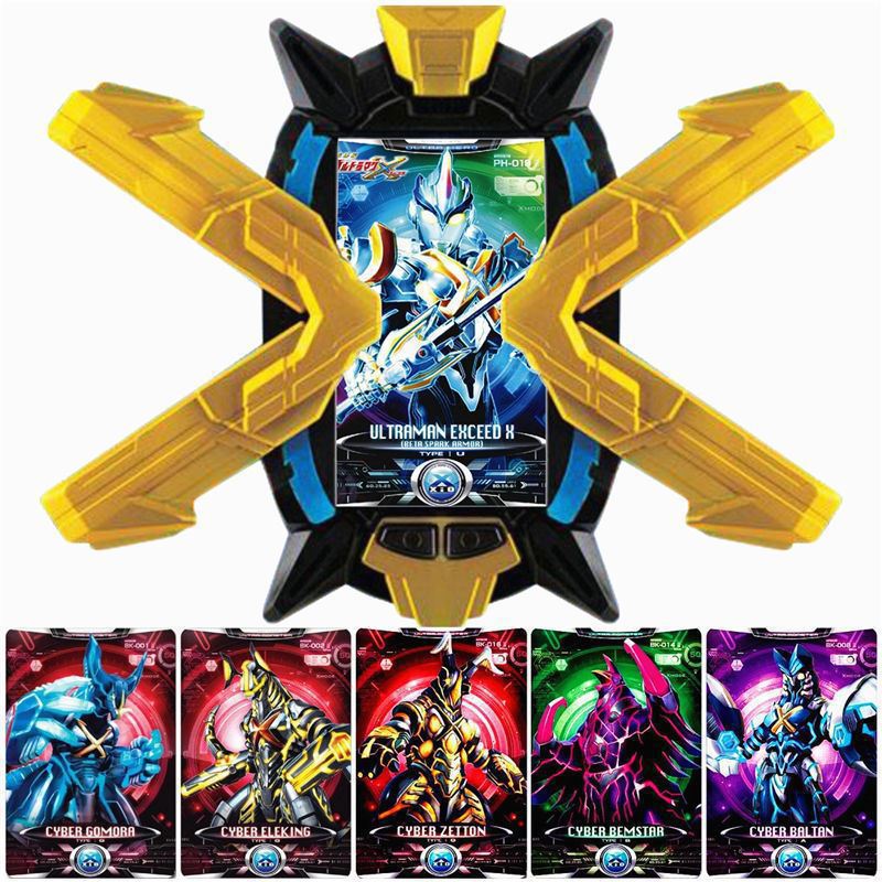 Inductive version of Ultraman Aix, transformer, toy, card toy, sublimator, spark , Orb summoner. 